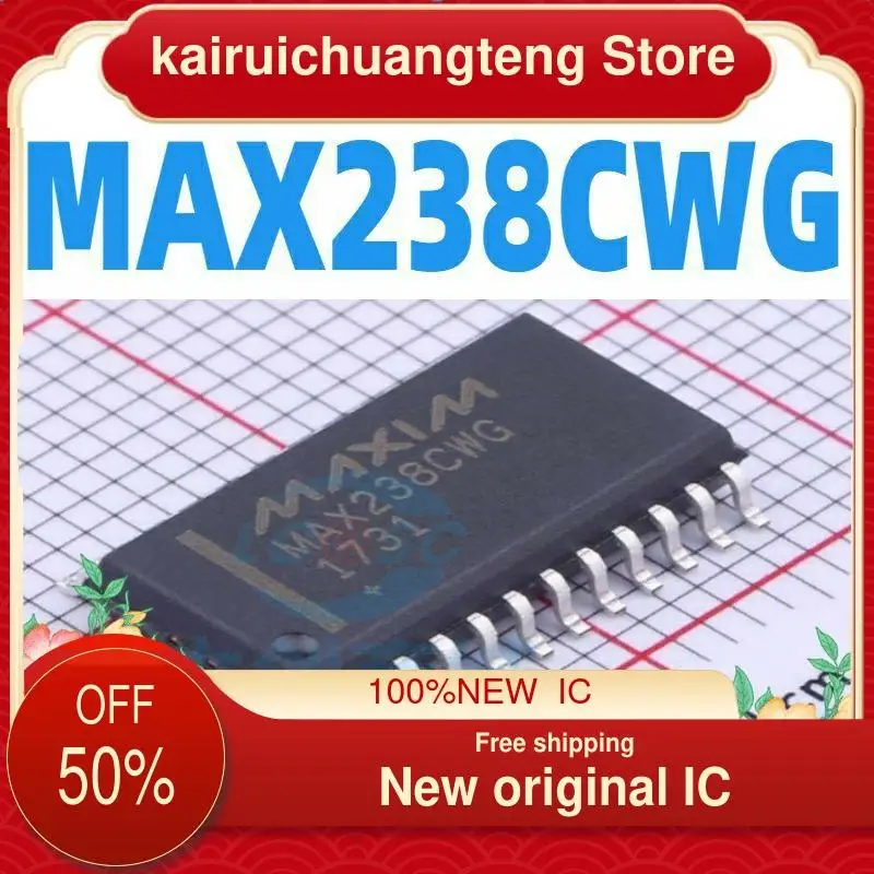 10-200 шт. MAX238CWG + T MAX238CWG Sop24 интерфейс-приемник драйвера трансивер IC чип
10-200 шт. MAX238CWG + T MAX238CWG Sop24 интерфейс-приемник драйвера трансивер IC чип
