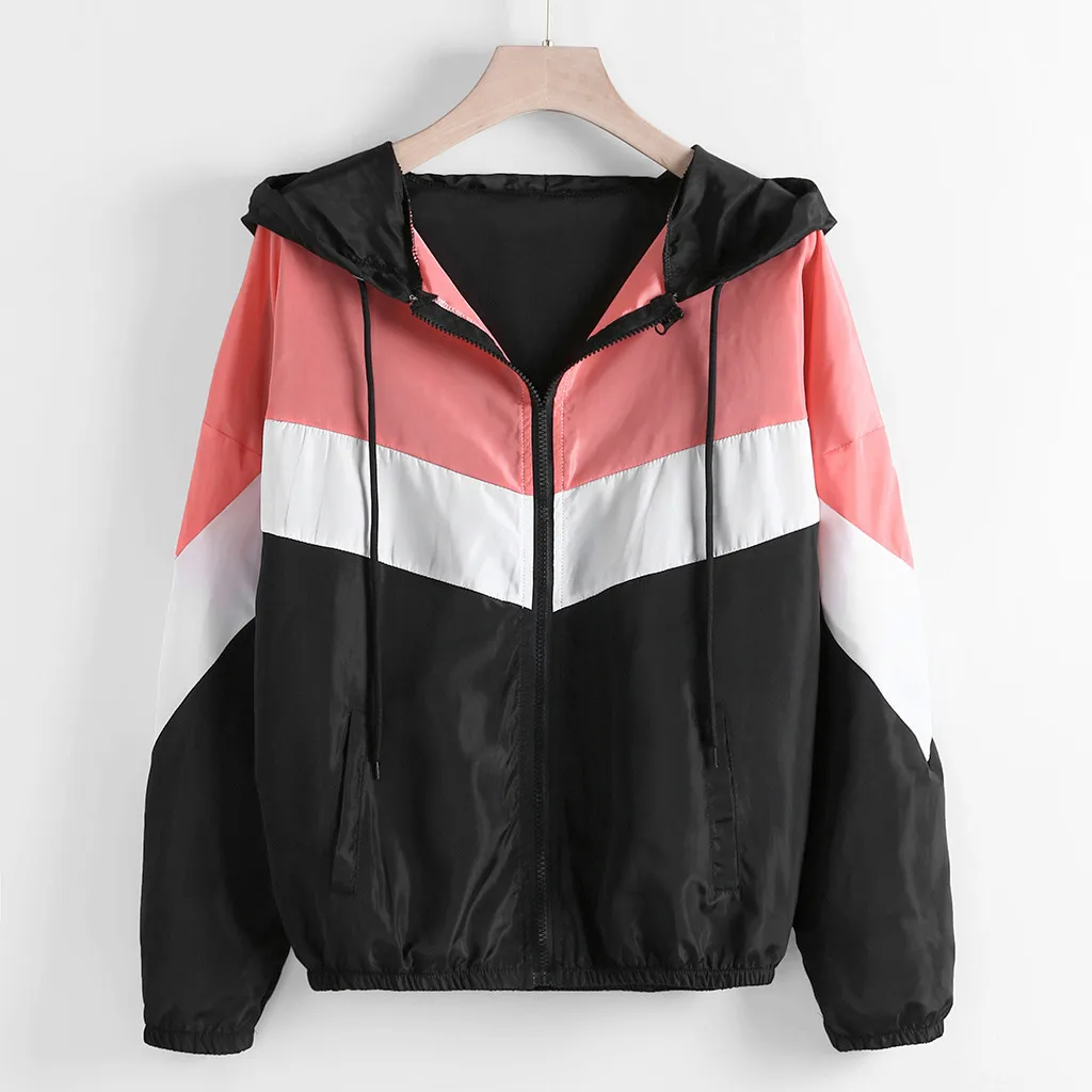 Women Casual Long Sleeve Zipper Color Patchwork Thin Skinsuits Hooded Sport Coat Ropa Mujer Sudaderas Hoodie Худи Оверсайз
Women Casual Long Sleeve Zipper Color Patchwork Thin Skinsuits Hooded Sport Coat Ropa Mujer Sudaderas Hoodie Худи Оверсайз