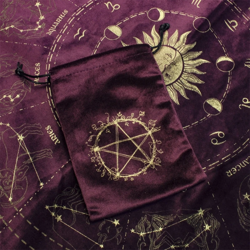 Velvet Rectangle Pendulum Divination Tablecloth Tarots Card Storage Bag Runes Altar Party Bar Board Games Supplies
Velvet Rectangle Pendulum Divination Tablecloth Tarots Card Storage Bag Runes Altar Party Bar Board Games Supplies