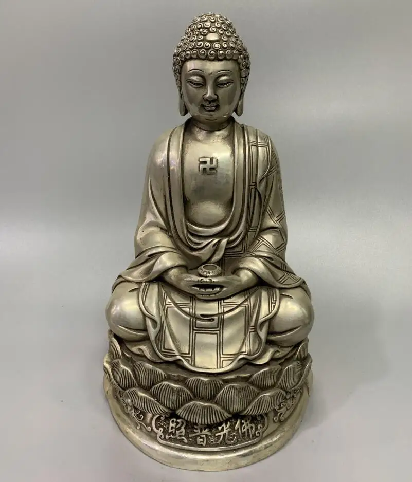 Archaize White copper Tathagata Buddha consecrate Buddha decoration crafts statue
Archaize White copper Tathagata Buddha consecrate Buddha decoration crafts statue