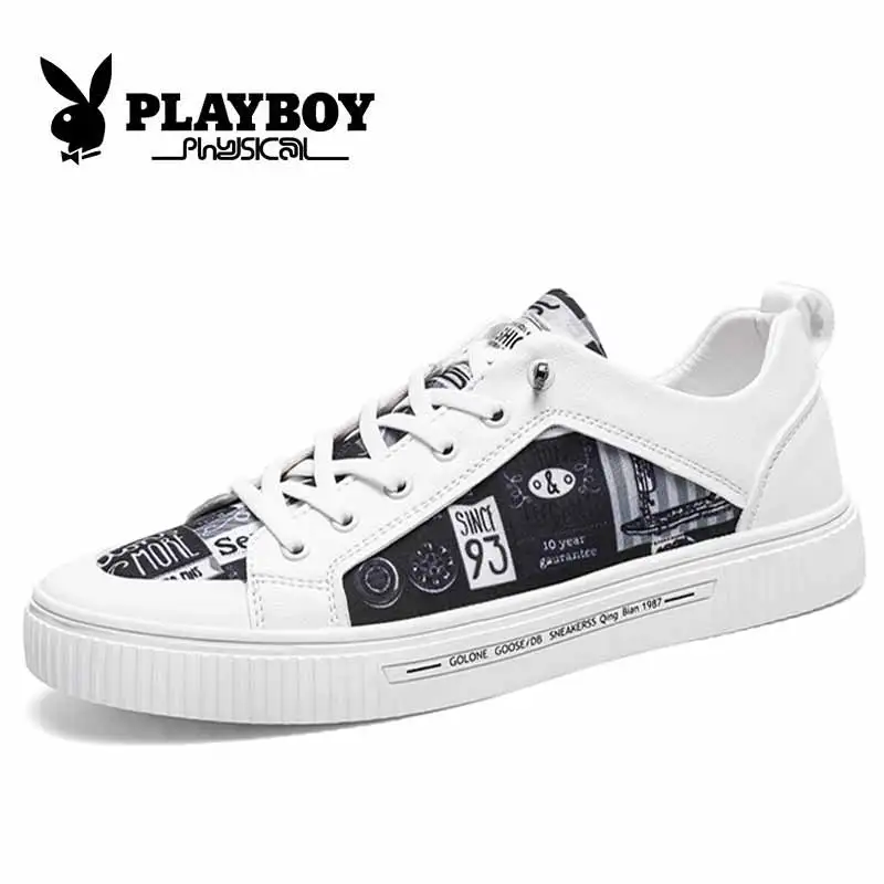 PLAYBOY New Brand Men Sneakers Classic Skateboarding Shoes Lace-up Basket Comfortable Walking Sport Shoes Zapatillas Deportivas 
PLAYBOY New Brand Men Sneakers Classic Skateboarding Shoes Lace-up Basket Comfortable Walking Sport Shoes Zapatillas Deportivas