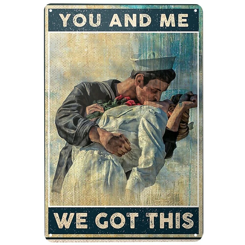 Kiss You And We Got This printed Metal Signs Retro Tin Signs Funny Poster Decor for Bar Pub Club Decoration for Living Room Home
Kiss You And We Got This printed Metal Signs Retro Tin Signs Funny Poster Decor for Bar Pub Club Decoration for Living Room Home