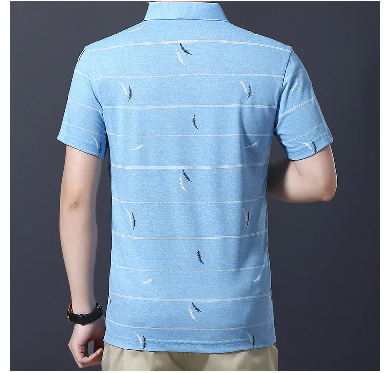 Loldeal Men's Short Sleeve Polo Shirts Fashion Lapel Feather Print Slim Cotton Comfortable
Loldeal Men's Short Sleeve Polo Shirts Fashion Lapel Feather Print Slim Cotton Comfortable