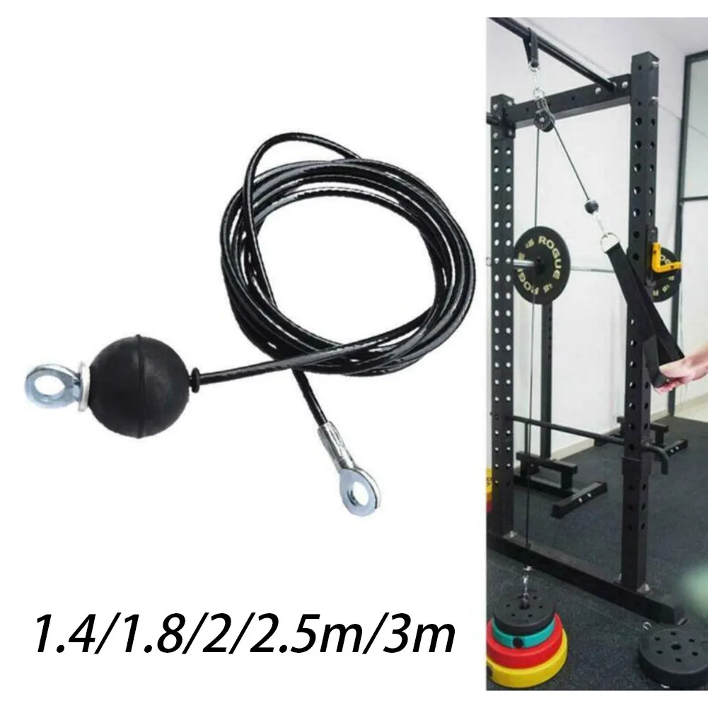 1.4/1.8/2/2.5M Gym Wire Rope Heavy Duty Steel Wirerope For Home Cable Machine Thick 5mm Rope Cable Fitness Pulley Accessories
1.4/1.8/2/2.5M Gym Wire Rope Heavy Duty Steel Wirerope For Home Cable Machine Thick 5mm Rope Cable Fitness Pulley Accessories
