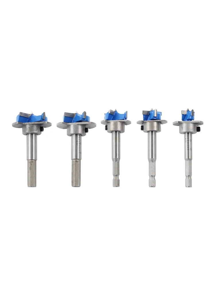 Hinge Drill Bits Hex handle Adjustable Hole Opener Set Concealed 15/20/25/30/35MM Cup Style Hinge Jig Boring Hole Drill Guide
Hinge Drill Bits Hex handle Adjustable Hole Opener Set Concealed 15/20/25/30/35MM Cup Style Hinge Jig Boring Hole Drill Guide