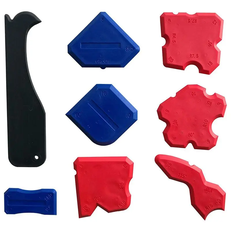 Silicone Sealant Finishing Tools - Silicone Smoothing Caulking Profile Line Joint Corner Tool With Caulk Remover Tool, Sealant S
Silicone Sealant Finishing Tools - Silicone Smoothing Caulking Profile Line Joint Corner Tool With Caulk Remover Tool, Sealant S