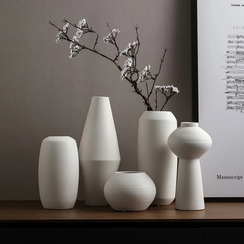 Vases Nordic Home Decor Modern Ceramic Simple Living Room Decoration статуэтки для интерьера вазы для цветов для дома Wazony
Vases Nordic Home Decor Modern Ceramic Simple Living Room Decoration статуэтки для интерьера вазы для цветов для дома Wazony