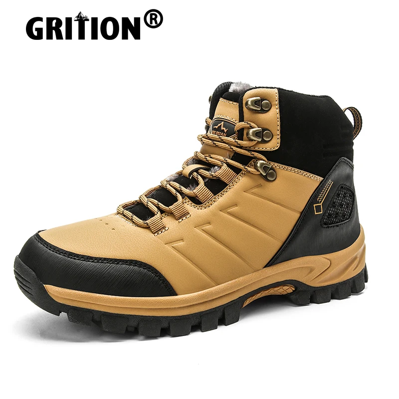 GRITION Mens Hiking Boots Outdoor Waterproof Plus Cashmere Keep Warm High Top Sports Trekking Avoidance Work Winter 2020 New
GRITION Mens Hiking Boots Outdoor Waterproof Plus Cashmere Keep Warm High Top Sports Trekking Avoidance Work Winter 2020 New