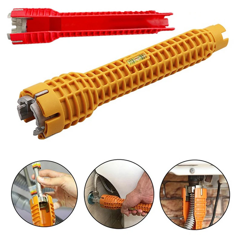 1pc Multifunction Faucet And Sink Installer Wrench Anti-Slip Handle Double Head Plumbing Tool Water Pipe Spanner Big Deal
1pc Multifunction Faucet And Sink Installer Wrench Anti-Slip Handle Double Head Plumbing Tool Water Pipe Spanner Big Deal
