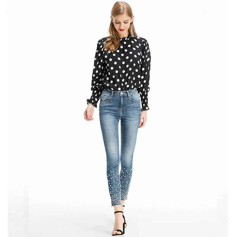 2021 Spring New Fashion Denim Pants Women's Stretch High Waist Beaded Raw Edge Jeans
2021 Spring New Fashion Denim Pants Women's Stretch High Waist Beaded Raw Edge Jeans