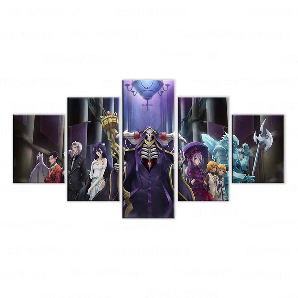 hd print 5 piece OVERLORD Anime Poster Wall art canvas Paintings for home Bedroom Decor Framework Modular Modern Oil
hd print 5 piece OVERLORD Anime Poster Wall art canvas Paintings for home Bedroom Decor Framework Modular Modern Oil