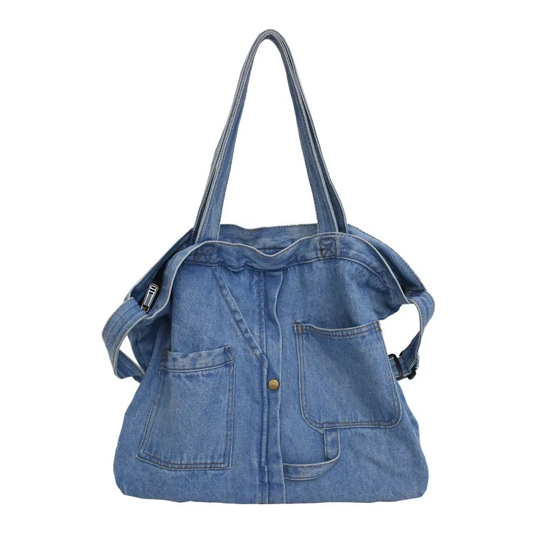 Denim Slouch Bag for Women Casual Jean Faric Boho Bag Lady Korean Style Fashion Handbag Female Soft Leisure Top-handle Bag
Denim Slouch Bag for Women Casual Jean Faric Boho Bag Lady Korean Style Fashion Handbag Female Soft Leisure Top-handle Bag