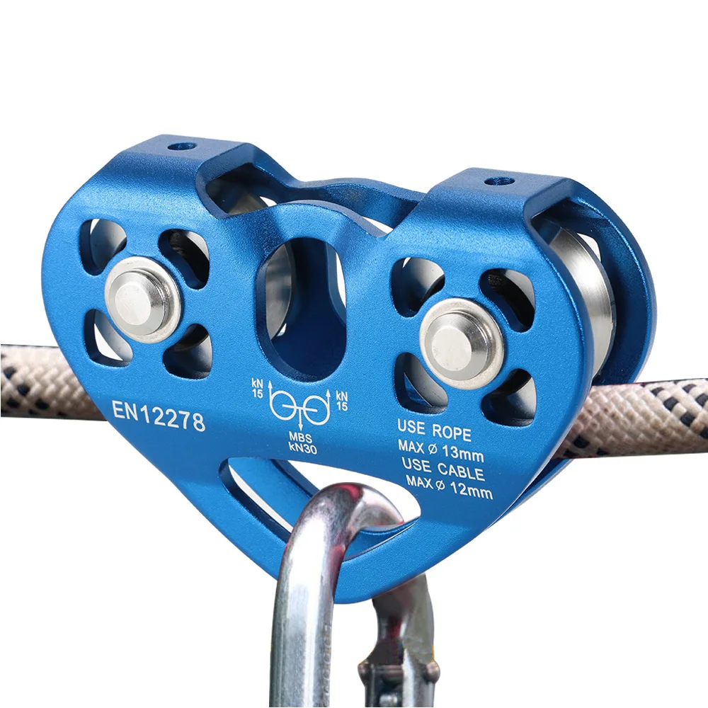 Lixada 30kN Cable Trolley Pulley with Ball Bearing Outdoor Rock Ice Climbing Accessories Caving Rescue Aluminum Alloy Pulley
Lixada 30kN Cable Trolley Pulley with Ball Bearing Outdoor Rock Ice Climbing Accessories Caving Rescue Aluminum Alloy Pulley