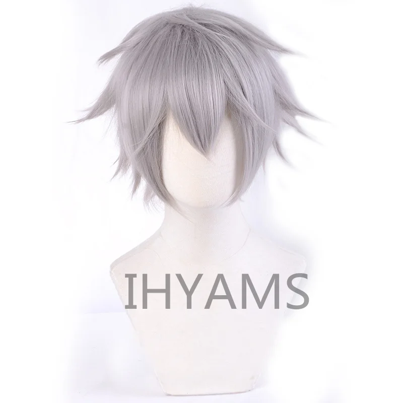 Anime Game EVA Nagisa Kaworu Cosplay Wigs Short Mixed Grey Heat Resistant Synthetic Hair Wig + Wig Cap
Anime Game EVA Nagisa Kaworu Cosplay Wigs Short Mixed Grey Heat Resistant Synthetic Hair Wig + Wig Cap