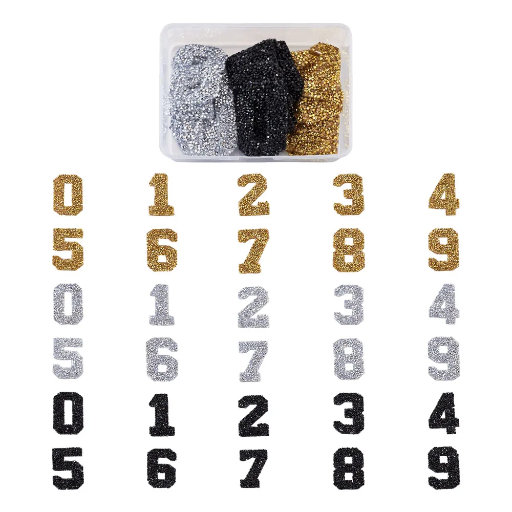 3Set/box Glitter Hotfix Rhinestone Hot Melt Adhesive on the Back Costume Accessories Number 0 to 9 Mixed 3 Color
3Set/box Glitter Hotfix Rhinestone Hot Melt Adhesive on the Back Costume Accessories Number 0 to 9 Mixed 3 Color