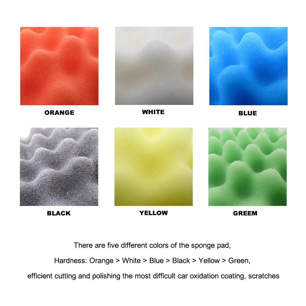 5/6/7 inch 8pcs Buffing Sponge Pad Set Car Polishing Pad Kit Auto Buffing Waxing Drill Adaptor For Car Cleaning Tools
5/6/7 inch 8pcs Buffing Sponge Pad Set Car Polishing Pad Kit Auto Buffing Waxing Drill Adaptor For Car Cleaning Tools