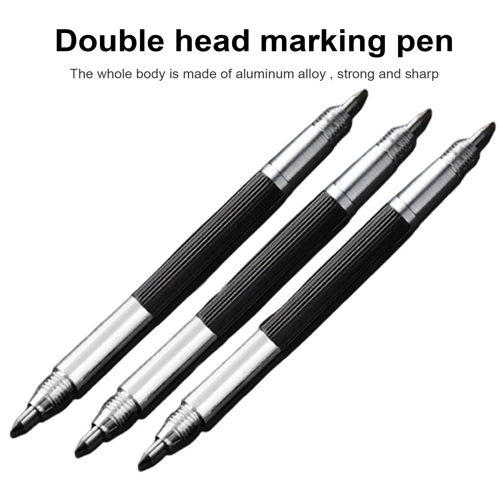 Гравировальная ручка из сплава с двумя головками Портативный прочный