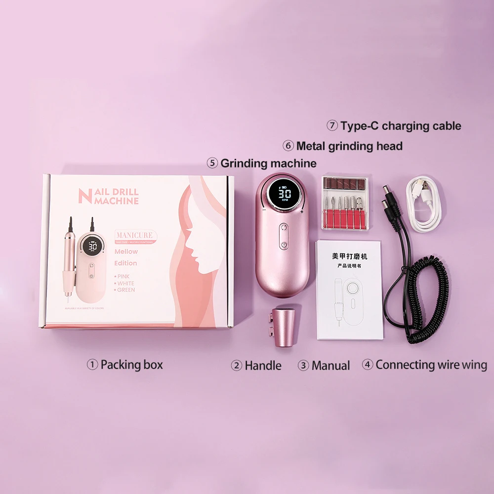 Electric Nail Drills Kit Remove Polish Manicure Professional Pedicure Drill Set Nail File Nail Drill Nail Art Pen Device Tools
Electric Nail Drills Kit Remove Polish Manicure Professional Pedicure Drill Set Nail File Nail Drill Nail Art Pen Device Tools