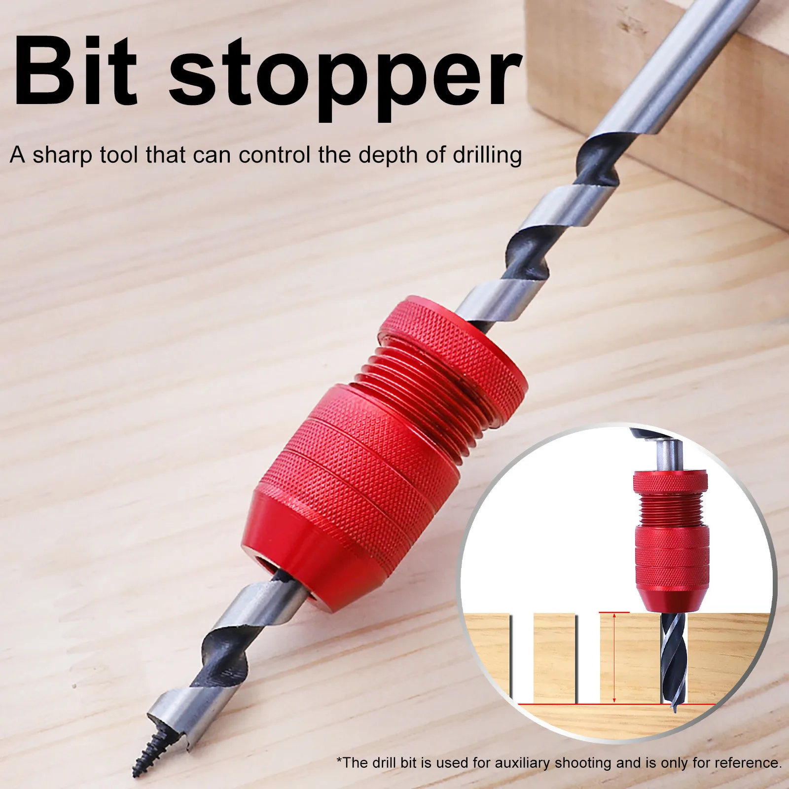New Adjustable Drill Bit Limiter Step Twists Drill Positioner Aluminum Alloy Limit Ring Woodworking Drilling Auxiliary Tools
New Adjustable Drill Bit Limiter Step Twists Drill Positioner Aluminum Alloy Limit Ring Woodworking Drilling Auxiliary Tools