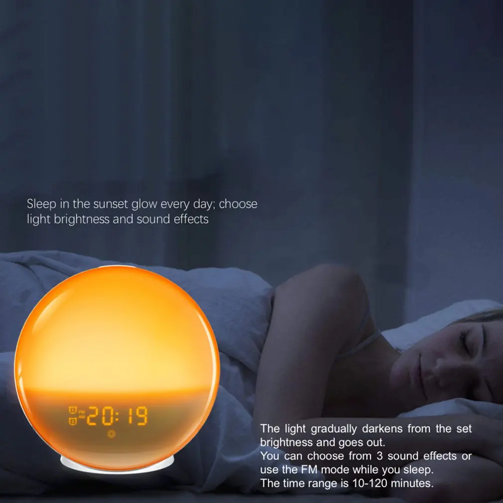 WiFi Smart Wake Up Light Workday Alarm Clock With 7 Colors Sunrise Smart Life Tuya App Wake Up Light Clock
WiFi Smart Wake Up Light Workday Alarm Clock With 7 Colors Sunrise Smart Life Tuya App Wake Up Light Clock