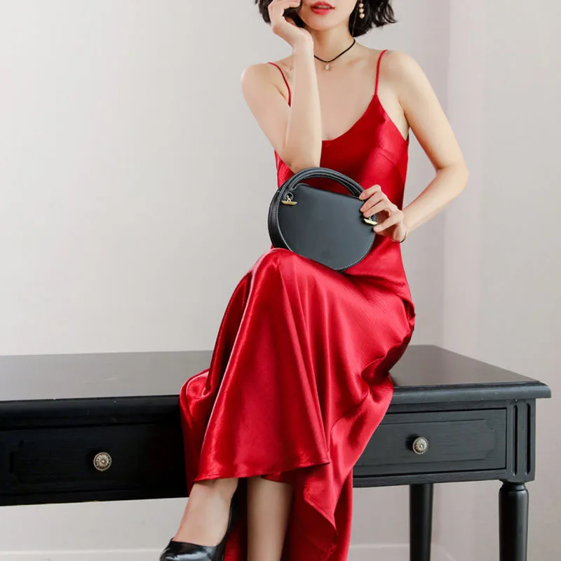 New Women's Summer Sexy Pure Color Dress Suspender Belt Imitated Silk Beach Skirt and Loose Dress SS684
New Women's Summer Sexy Pure Color Dress Suspender Belt Imitated Silk Beach Skirt and Loose Dress SS684