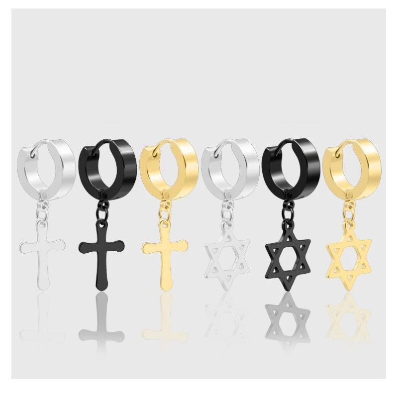 High Quality Punk Women Men's Stainless Steel Cross Earrings Fashion Gothic Punk Rock Style Dropping Earrings Fashion Pendientes
High Quality Punk Women Men's Stainless Steel Cross Earrings Fashion Gothic Punk Rock Style Dropping Earrings Fashion Pendientes