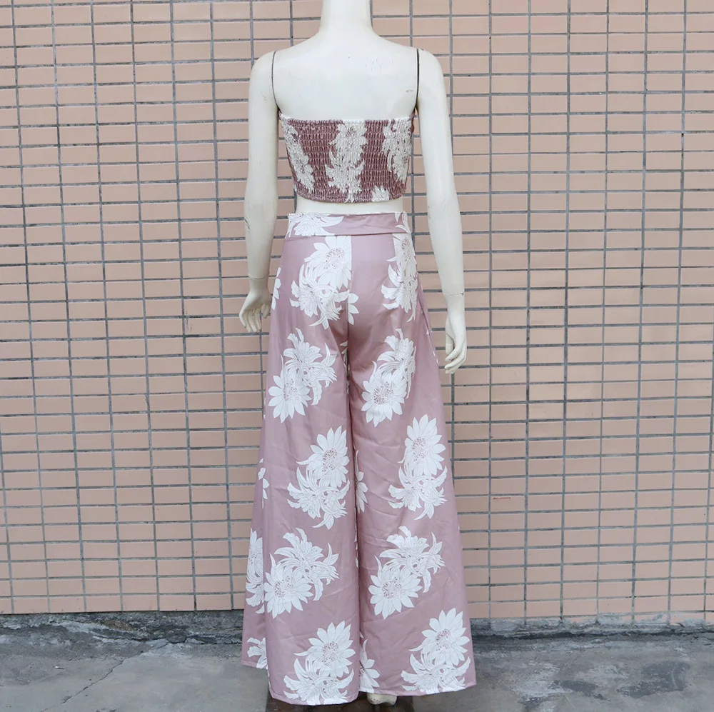 One-piece dress women's floral print tube jumpsuit tie front frill hem cutout long overalls wide-leg jumpsuit
One-piece dress women's floral print tube jumpsuit tie front frill hem cutout long overalls wide-leg jumpsuit