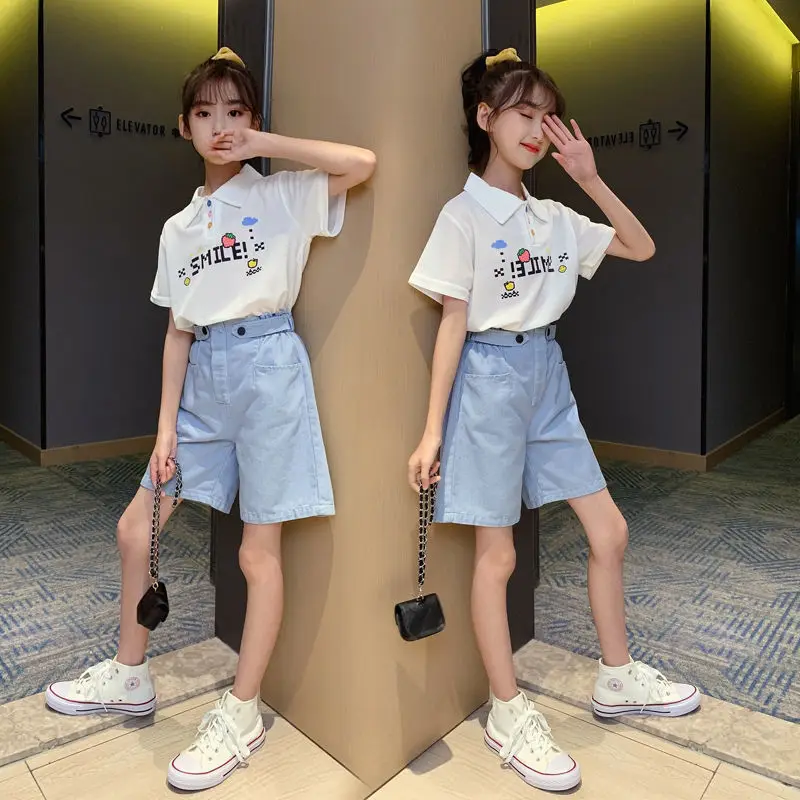 Girls summer clothing net red suit foreign style 2022 new fashionable children's clothing short-sleeved sports summer big kids
Girls summer clothing net red suit foreign style 2022 new fashionable children's clothing short-sleeved sports summer big kids