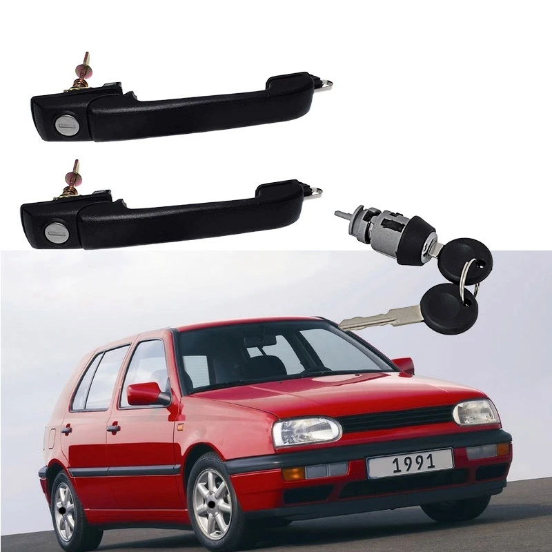 2X передняя левая и правая дверная ручка для Golf Jetta Mk3 III VR6 1H0837207B 1H0837207C|Внешние