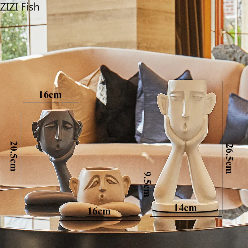 Creative Modern Resin Abstract Figure Sculpture Flower Pot Decoration Living Room Bedroom TV Cabinet Statue Art Home Decoration
Creative Modern Resin Abstract Figure Sculpture Flower Pot Decoration Living Room Bedroom TV Cabinet Statue Art Home Decoration