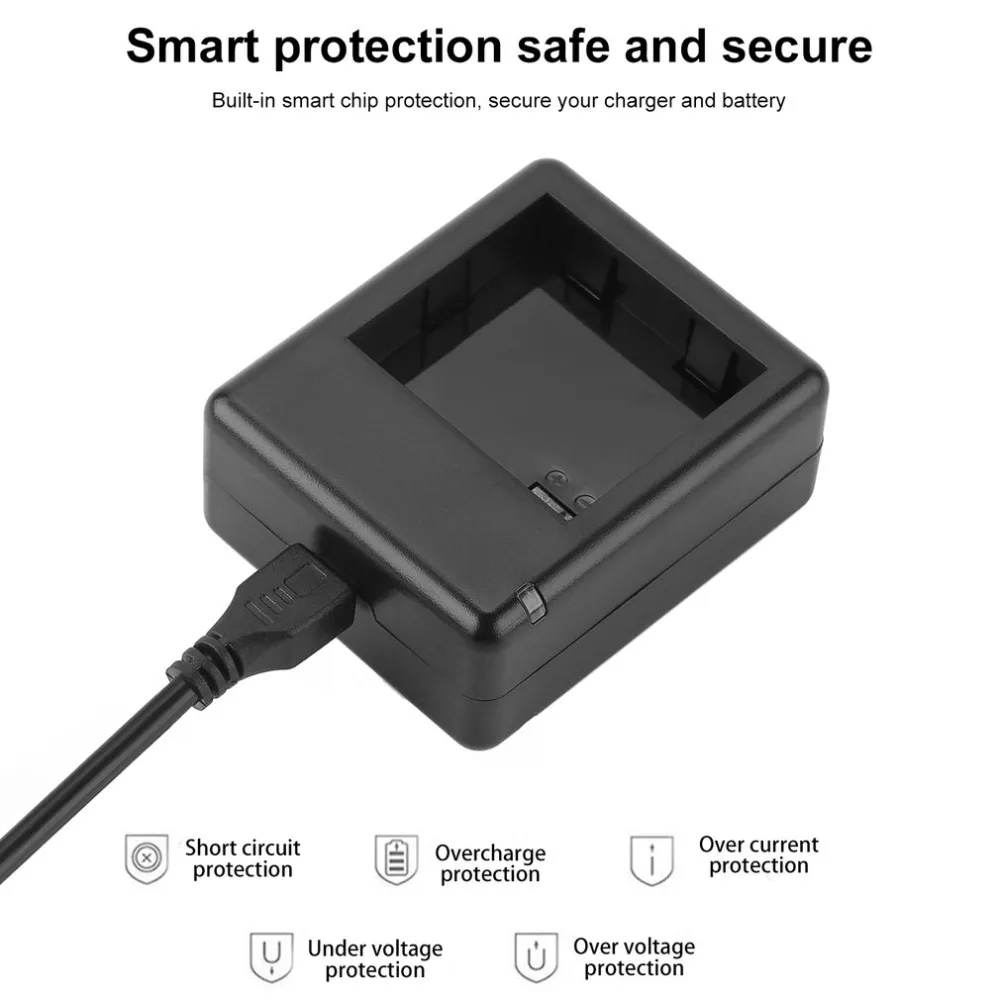 Professional Dual Charger USB Charging Dock Cradle Sport Action Camera Charger Suitable For XIAOYI Camera Black
Professional Dual Charger USB Charging Dock Cradle Sport Action Camera Charger Suitable For XIAOYI Camera Black
