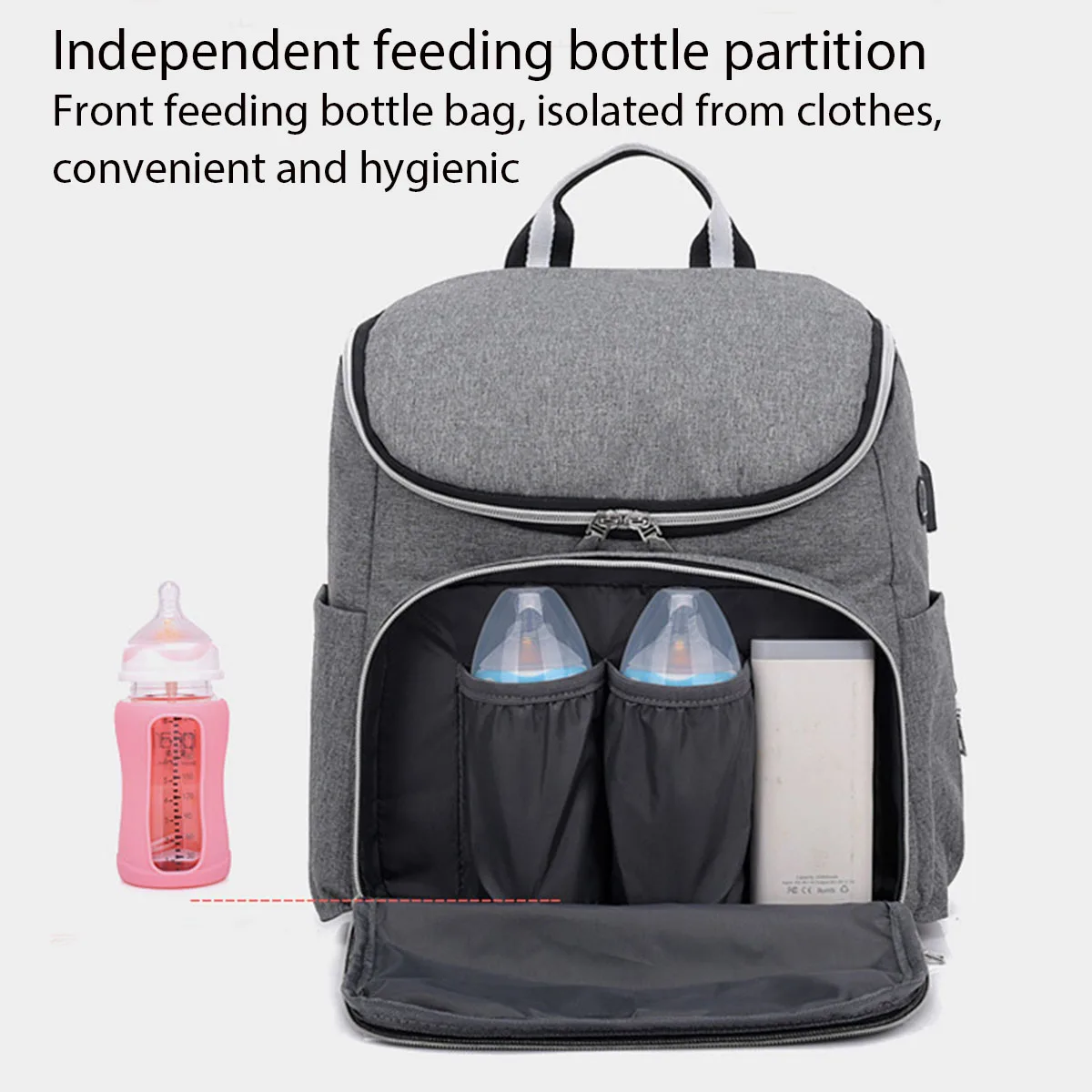 Mommy Maternity Nappy Bag with USB Port Large Capacity Stroller Bag Travel Backpack Nursing Bag Women's Fashion Bag Baby Care 
Mommy Maternity Nappy Bag with USB Port Large Capacity Stroller Bag Travel Backpack Nursing Bag Women's Fashion Bag Baby Care