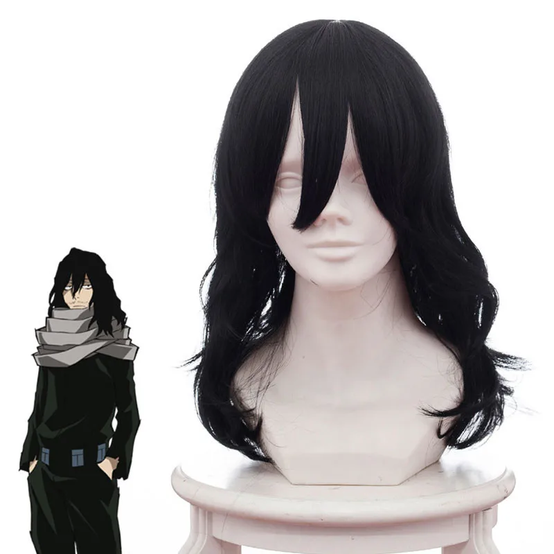 My Hero Academia Shouta Aizawa Eraser Head Cosplay Synthetic Wig Black Long Wavy Curly Cosplay Hair Boku no Hero Akademia Wig
My Hero Academia Shouta Aizawa Eraser Head Cosplay Synthetic Wig Black Long Wavy Curly Cosplay Hair Boku no Hero Akademia Wig