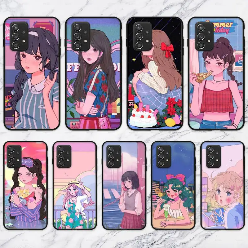 Kawaii Japanese Anime illustration Girl Phone Case For Samsung Galaxy S10 S20 S21 Note10 20Plus Ultra Shell
Kawaii Japanese Anime illustration Girl Phone Case For Samsung Galaxy S10 S20 S21 Note10 20Plus Ultra Shell