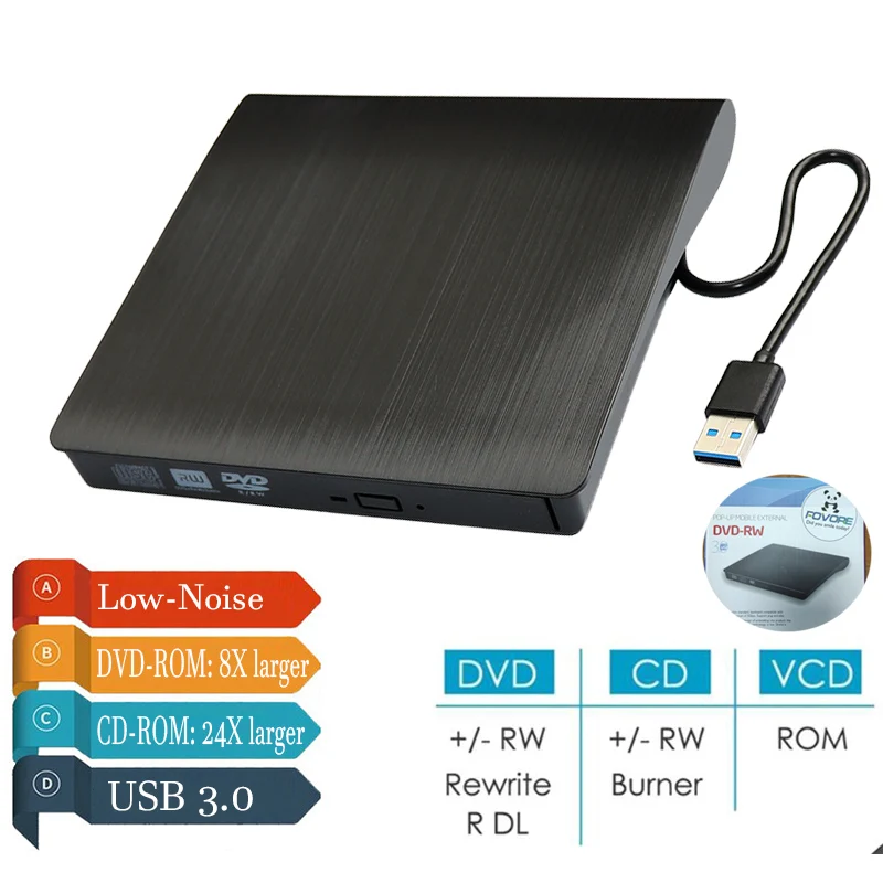 DVD CD-проигрыватель USB 3,0 O, DVD-рекордер, ptic-диски для ноутбука, ПК, dvd-проигрыватель, тонкий внешний DVD-проигрыватель, RW CD-проигрыватель, устройст...
DVD CD-проигрыватель USB 3,0 O, DVD-рекордер, ptic-диски для ноутбука, ПК, dvd-проигрыватель, тонкий внешний DVD-проигрыватель, RW CD-проигрыватель, устройст...