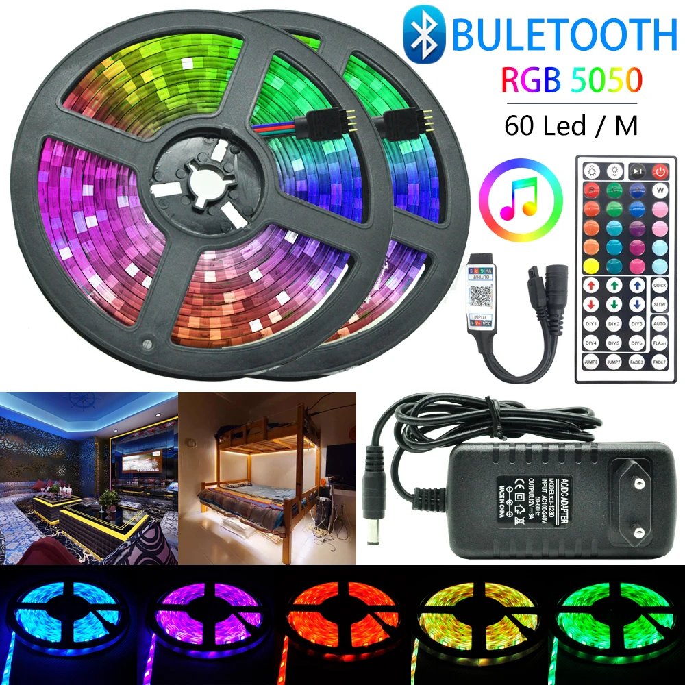 LED Strip Light RGB 5050/2835 60LED/M Waterproof Flexible Lamp Color Changeable Flexible 5M 10M 15M 20M TV Computer Decoration
LED Strip Light RGB 5050/2835 60LED/M Waterproof Flexible Lamp Color Changeable Flexible 5M 10M 15M 20M TV Computer Decoration