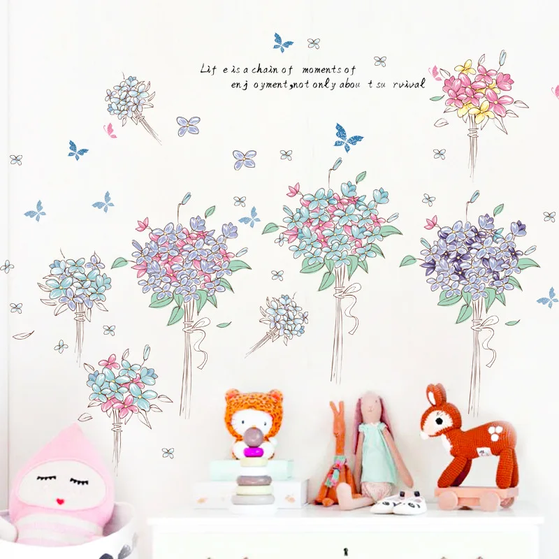 Colorful Hydrangea bouquet wall sticker bedroom living room children Princess Room wedding background decoration sticker
Colorful Hydrangea bouquet wall sticker bedroom living room children Princess Room wedding background decoration sticker