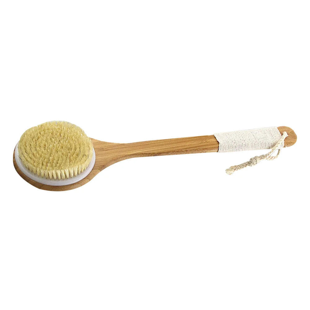 1pc Bath Brush Bamboo Handle Bath Scrubber Exfoliating Shower Brush Body Massager for Men 
1pc Bath Brush Bamboo Handle Bath Scrubber Exfoliating Shower Brush Body Massager for Men