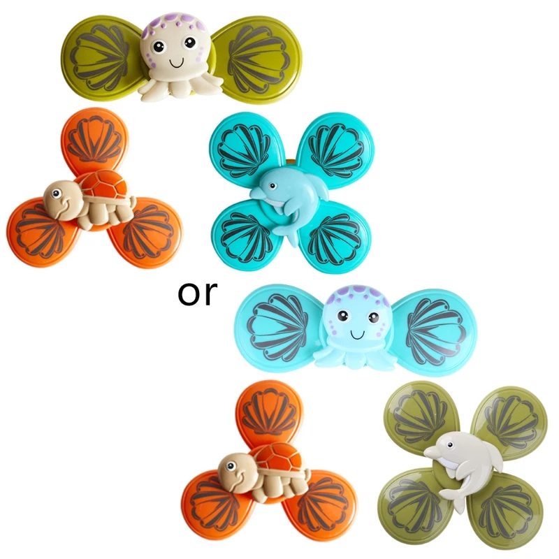 3PCS Bath Toy Water Play Spinner Cartoon Flexible Mini Gyro Early Education Spinning Bathtub Toy Portable Size for Baby H9EF
3PCS Bath Toy Water Play Spinner Cartoon Flexible Mini Gyro Early Education Spinning Bathtub Toy Portable Size for Baby H9EF