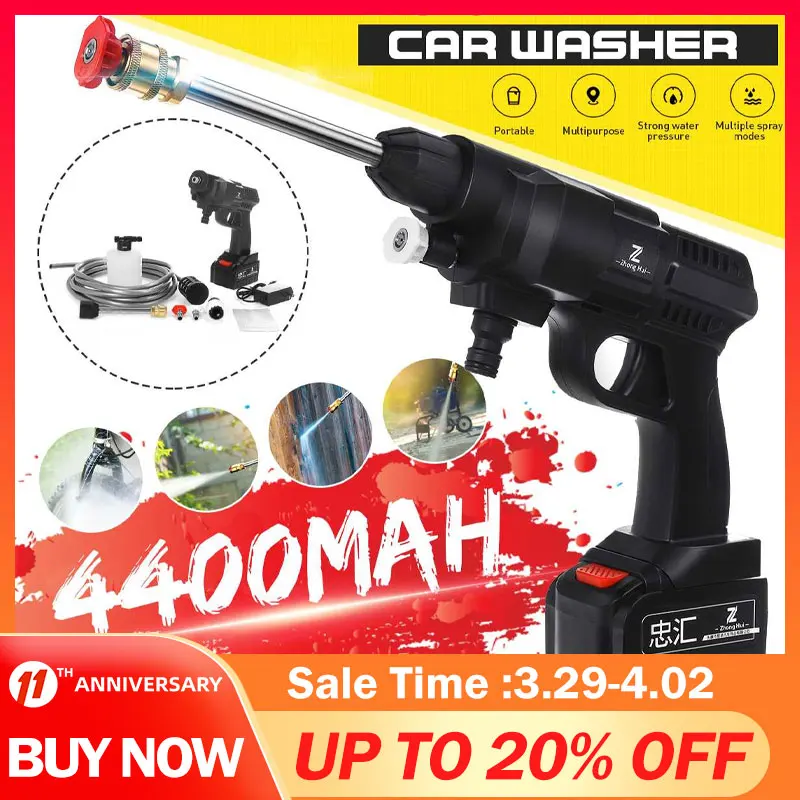156W Multifunctional High Pressure Garden Watering Gun Cordless Auto Spray Powerful Home Irrigating Car Washer Machine
156W Multifunctional High Pressure Garden Watering Gun Cordless Auto Spray Powerful Home Irrigating Car Washer Machine