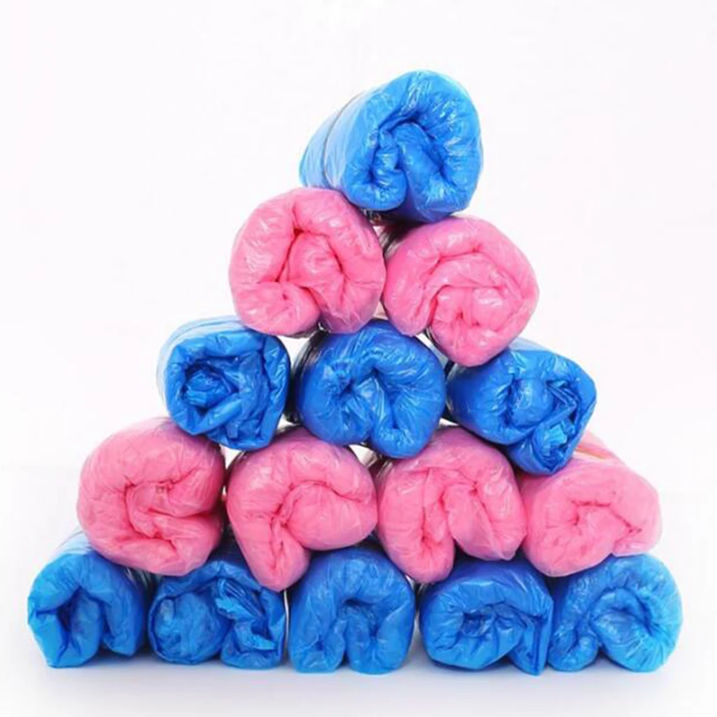100Pcs Disposable Plastic Shoe Covers Cleaning Overshoes Protective Blue 
100Pcs Disposable Plastic Shoe Covers Cleaning Overshoes Protective Blue