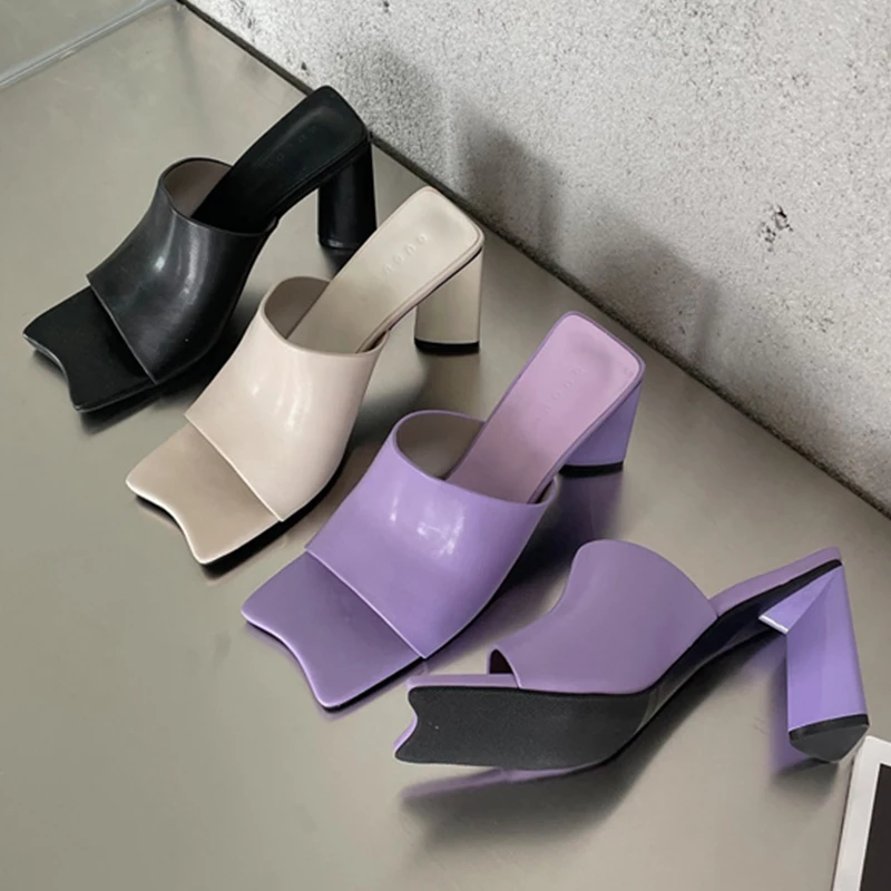 Women Pumps 2022 Summer New Square High Heels Slippers Female Peep Toe Slides Fashion Casual Outdoor Sandals Ladies Pumps
Women Pumps 2022 Summer New Square High Heels Slippers Female Peep Toe Slides Fashion Casual Outdoor Sandals Ladies Pumps