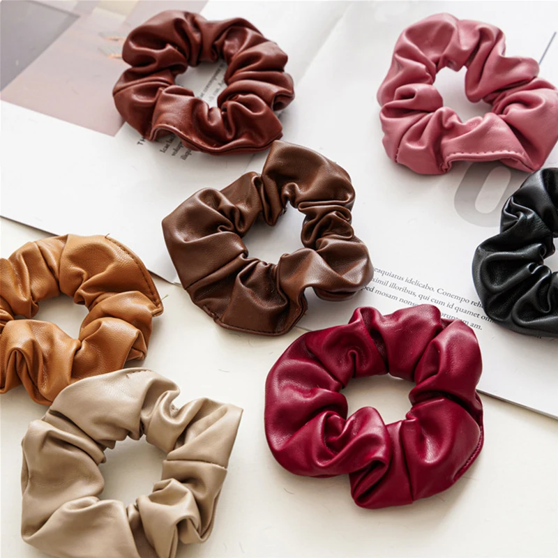 Korean Version Headwear Hair Ring Girly Solid Color Simple All-match Large Intestine Hair Ring Leather Hair Ring Head Rope
Korean Version Headwear Hair Ring Girly Solid Color Simple All-match Large Intestine Hair Ring Leather Hair Ring Head Rope