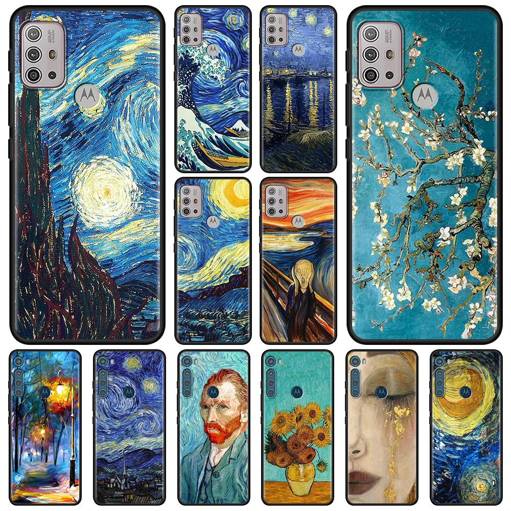 For Moto One Fusion G30 G9 Play G8 Power Lite Plus G10 Power E6s Edge 20 Pro G30 G40 Fusion Art paintings Starry Night Van Gogh
For Moto One Fusion G30 G9 Play G8 Power Lite Plus G10 Power E6s Edge 20 Pro G30 G40 Fusion Art paintings Starry Night Van Gogh