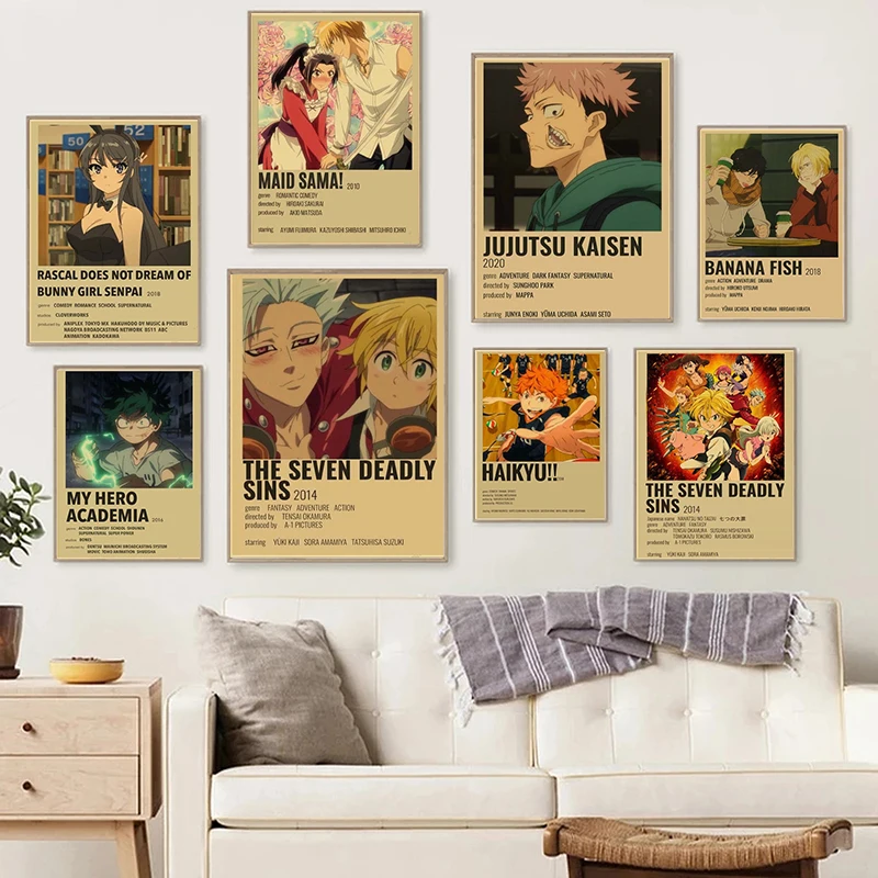 Retro Classic Japanese Different Cartoons, Canvas Paintings, Printed Poster Series, Art Pictures for Living Room Home Decoration
Retro Classic Japanese Different Cartoons, Canvas Paintings, Printed Poster Series, Art Pictures for Living Room Home Decoration
