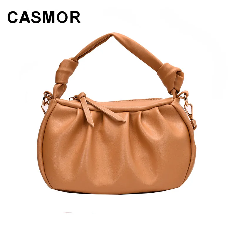 CASMOR Hobos Bag Lady 2020 New PU Fashion Shoulder Bags Solid Color Ruched Clouds Crossbody Bags Women Handbags Designer
CASMOR Hobos Bag Lady 2020 New PU Fashion Shoulder Bags Solid Color Ruched Clouds Crossbody Bags Women Handbags Designer