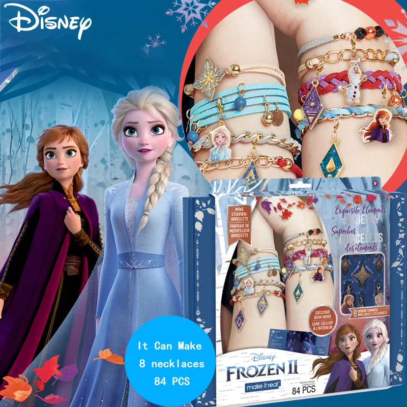 Disney Frozen 2 Elsa Anna Princess Children's Beaded Bracelet DIY Splicing Jewelry Pendants Set Surprise Girls Gift Box Toys
Disney Frozen 2 Elsa Anna Princess Children's Beaded Bracelet DIY Splicing Jewelry Pendants Set Surprise Girls Gift Box Toys