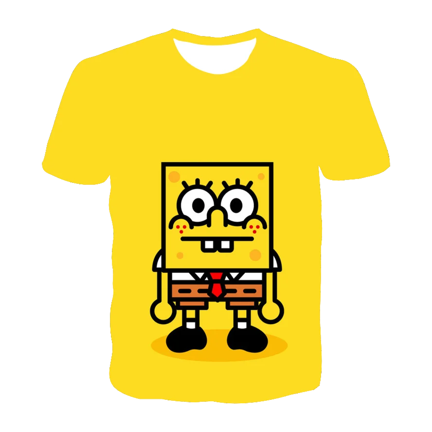 Summer Kids Sponge 3D Anime T-shirt Bob Casual Teens Baby Boy Clothes Birthday Tops For Girls Yellow O-Neck Short Sleeve Shirts
Summer Kids Sponge 3D Anime T-shirt Bob Casual Teens Baby Boy Clothes Birthday Tops For Girls Yellow O-Neck Short Sleeve Shirts