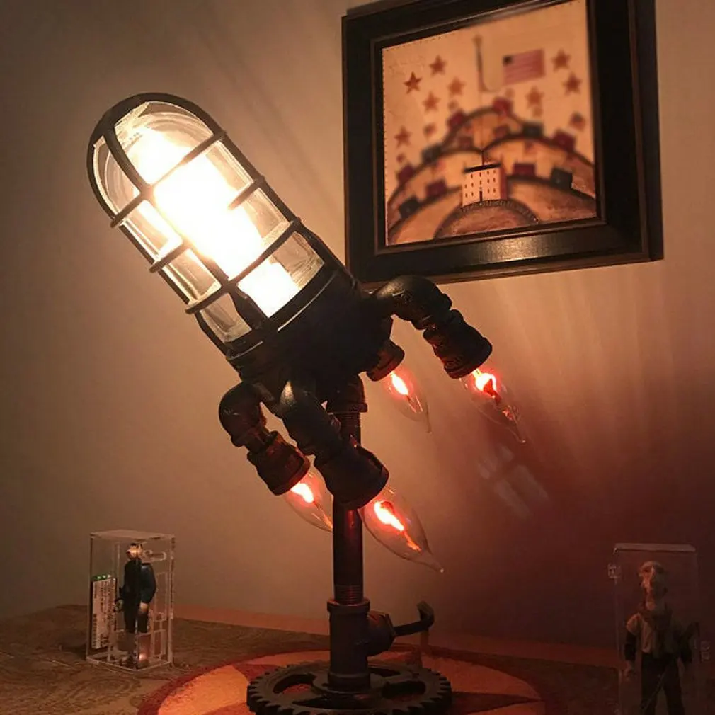 Hot New Steam Punk Rocket Lamp With Bulbs Table Lamp Steampunk Style Table Lamp Rocket Lamp Retro Rocket Lamp Gifts For Children 
Hot New Steam Punk Rocket Lamp With Bulbs Table Lamp Steampunk Style Table Lamp Rocket Lamp Retro Rocket Lamp Gifts For Children