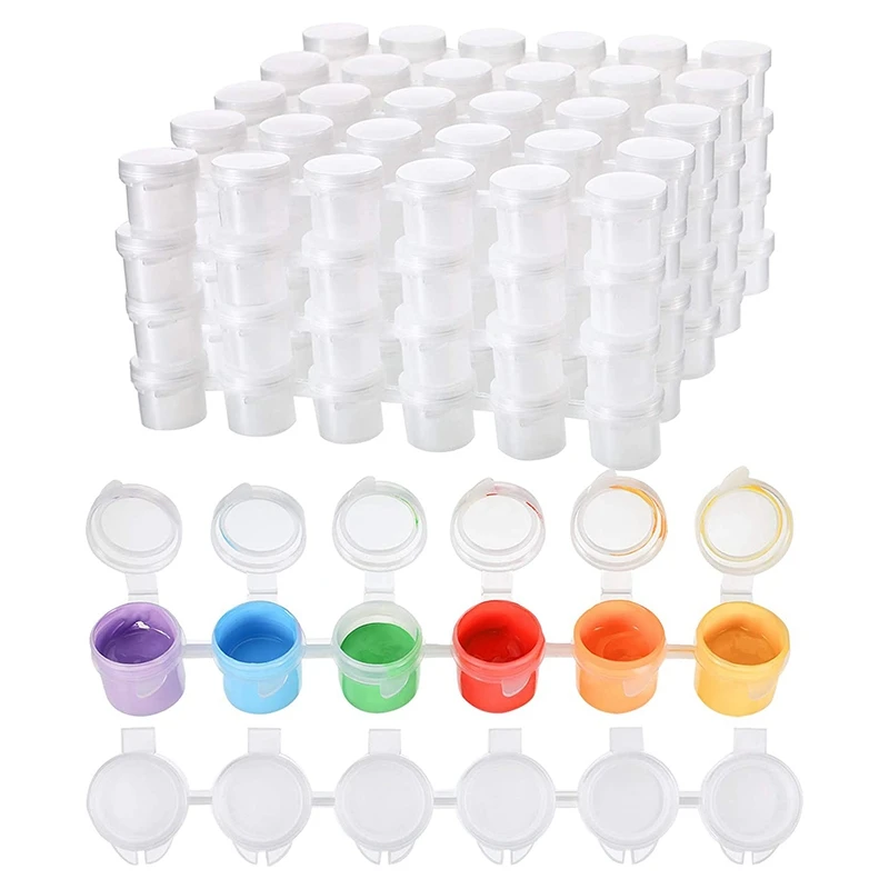 24 Strips Empty Paint Strips Paint Cup Pots Clear Storage Containers Painting Arts Crafts Supplies 144 Pots in Total
24 Strips Empty Paint Strips Paint Cup Pots Clear Storage Containers Painting Arts Crafts Supplies 144 Pots in Total